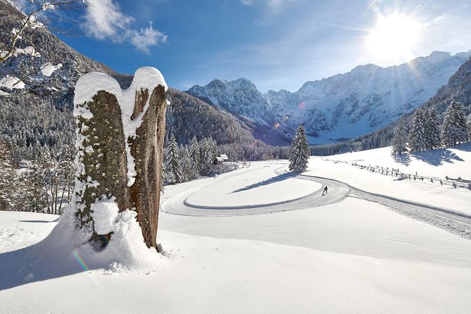 3-Hour Guided Snowshoeing Adventure in the Slovenian Alps - Getting fitted with snowshoes and poles