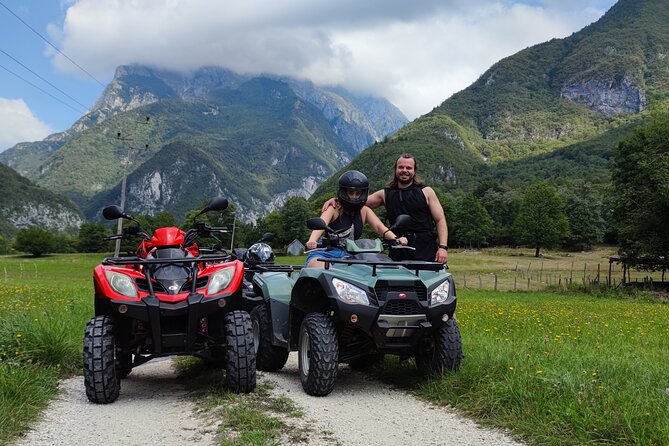 Adventure into Slovenian nature with a quad tour in Bovec. - Through the forest toward Soča Canyon