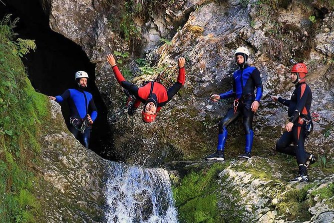 Bled and Bohinj Valley Canyoning with Hotel Pickup & Free Photos - Entering the Bohinj Valley by stream and forest