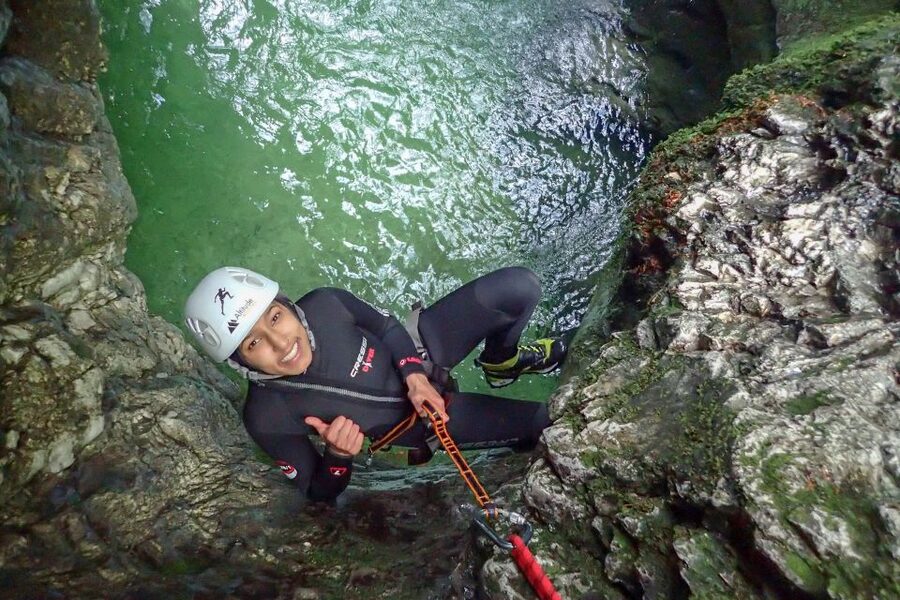 Bled: Guided Canyoning Tour with Transport - From Bled to the Bohinj area in 20 minutes