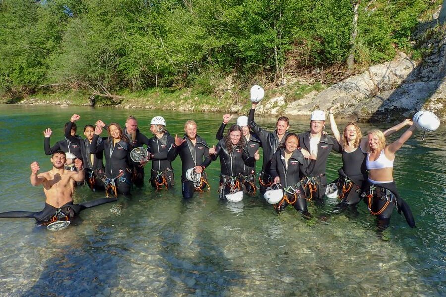 Bled: Guided Canyoning Tour with Transport - Abseiling and jumping into natural pools