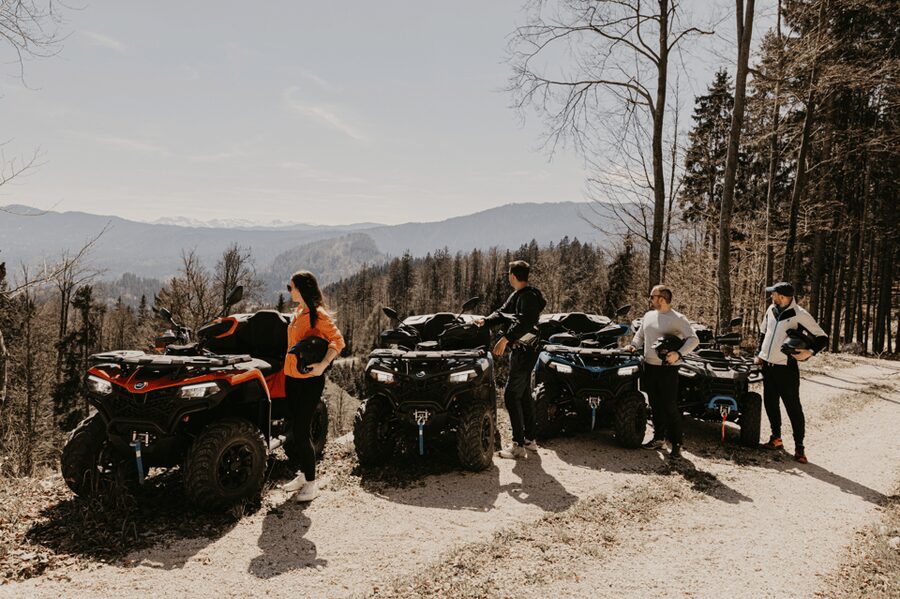 Bled: Scenic 2 hour QUAD tour - A warm-chocolate break in the woods