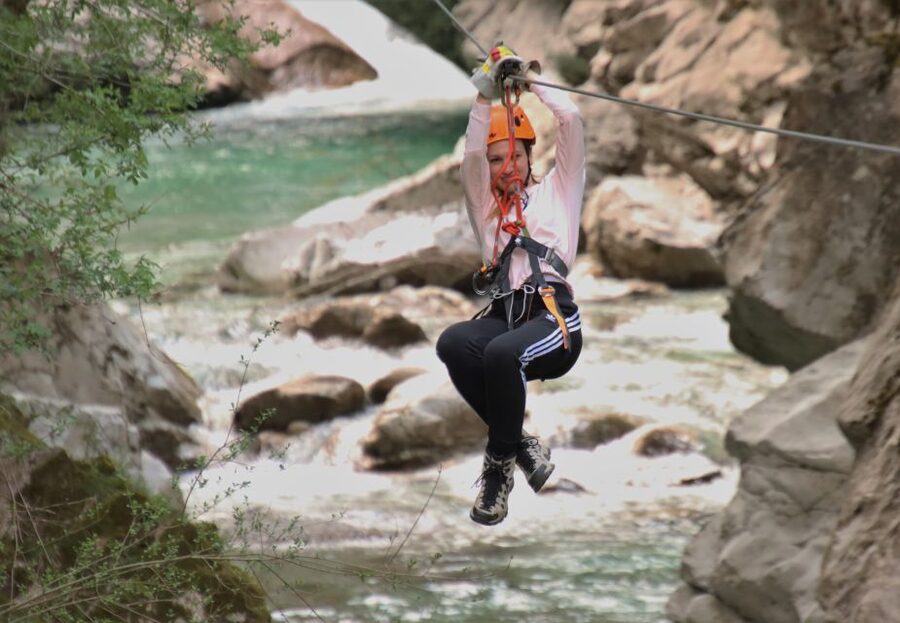 Bovec: Canyon Učja — The Longest Zipline Park in Europe - The 10-minute ride into Učja Canyon