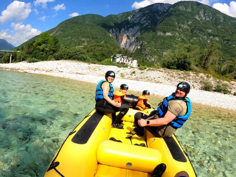 Bovec: Kinder Rafting on Soča River from 4years +FREE photos - Why this Soča rafting trip works for families