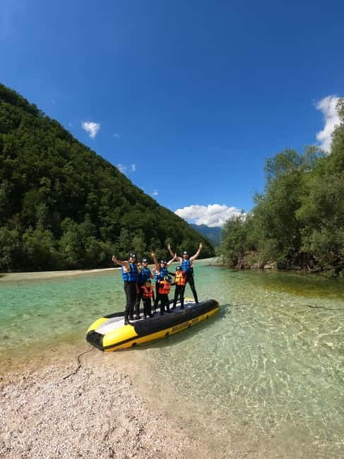 Bovec: Kinder Rafting on Soča River from 4years +FREE photos - The 20-minute briefing keeps the outing simple