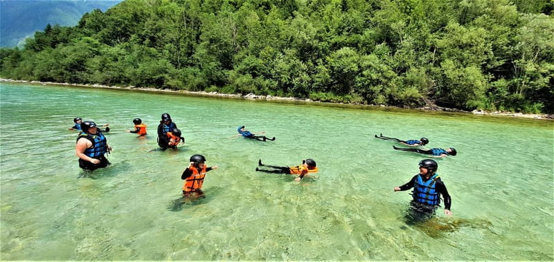 Bovec: Kinder Rafting on Soča River from 4years +FREE photos - The rafting section: lively, not extreme