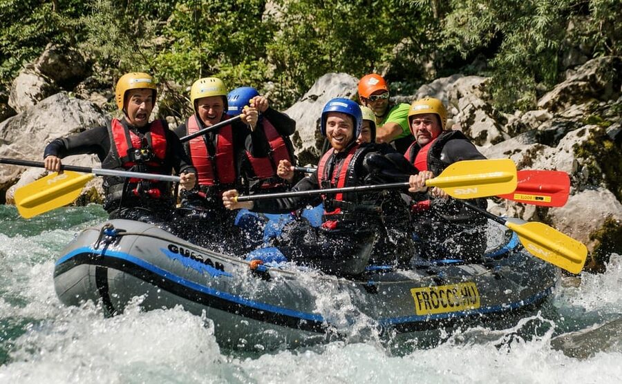 Bovec: Soča River Rafting Adventure with Photos and Drink - The ten-minute break and five-minute swim