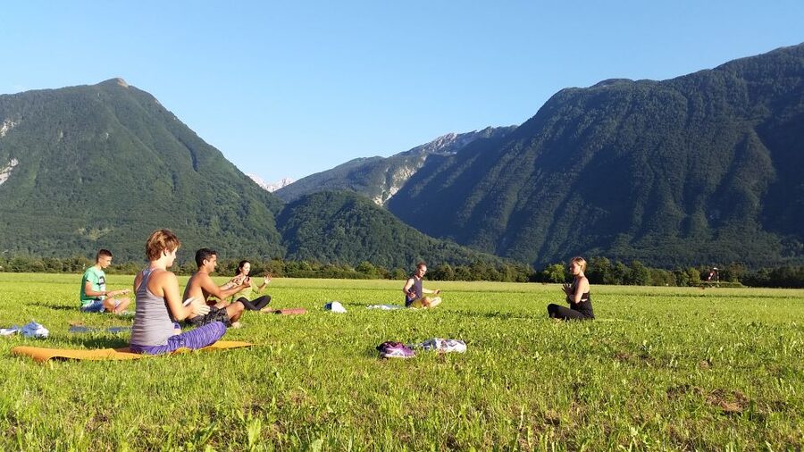 Bovec: Yoga in the Soča Valley - The first minutes: settling in and choosing the venue