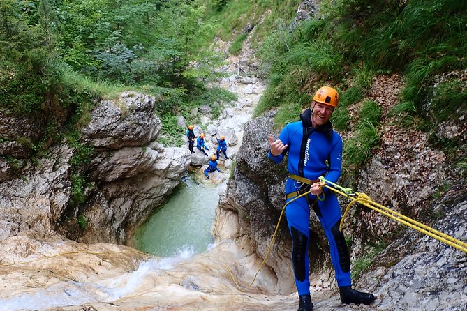 Canyoning in Fratarica Canyon - The Parabola Waterfall: The Big Test