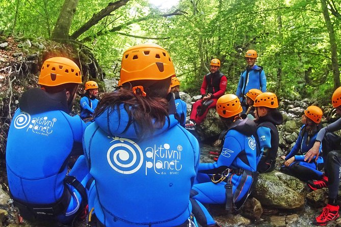 Canyoning in Susec Canyon - The 20-minute walk up through the forest