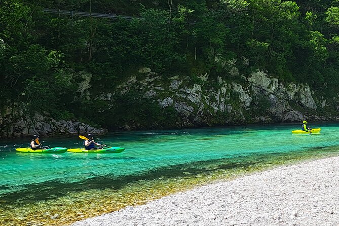Explore Soča River on Sit on top Kayak with Free Photos - Your first strokes and the feel of a sit-on-top kayak