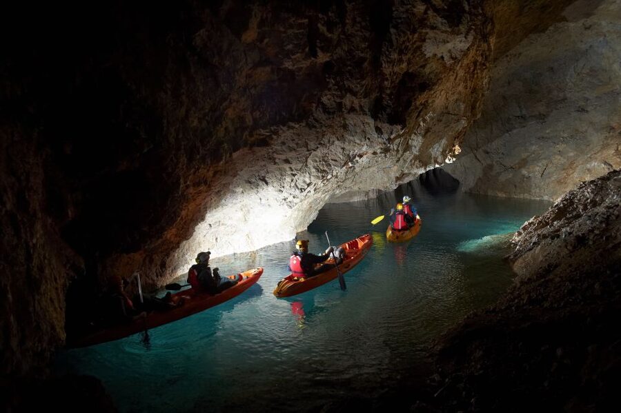From Bled: Full-Day Underground Kayaking - The miners snack and the long return to Bled