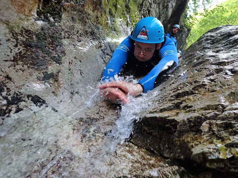 From Bovec: Sušec Stream Canyoning in the Soča Valley - The 20-minute walk that sets the pace