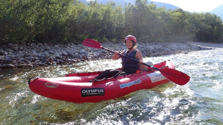 From Bovec: Whitewater kayaking on the Soča River - The 10-minute ride to the river