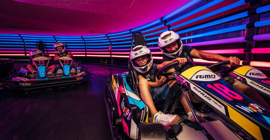 Gokart experience at Woop! karting - the fastest attraction - Age rules make this a family activity