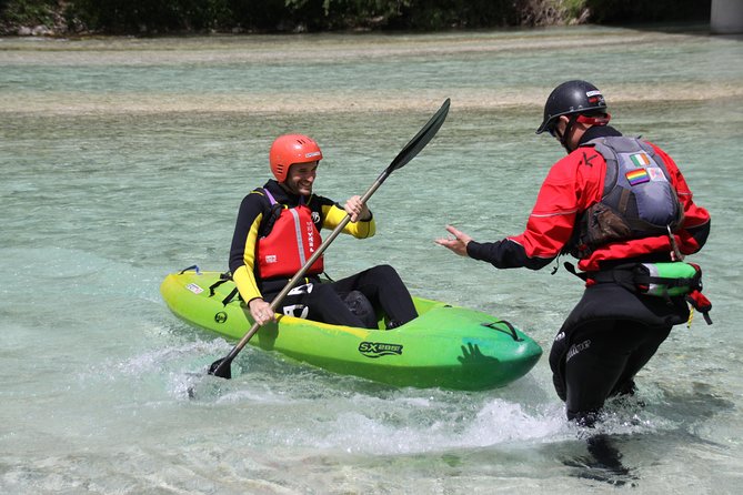 Guided Sit on Top Kayak Trip on Soca River - Learning the river before you paddle