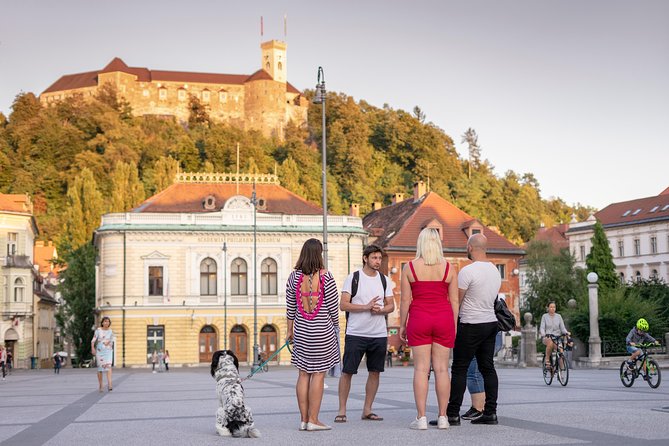 Historic Ljubljana Tour with Ljubljana Castle included - Preseren Square, the Triple Bridge, and the pink church