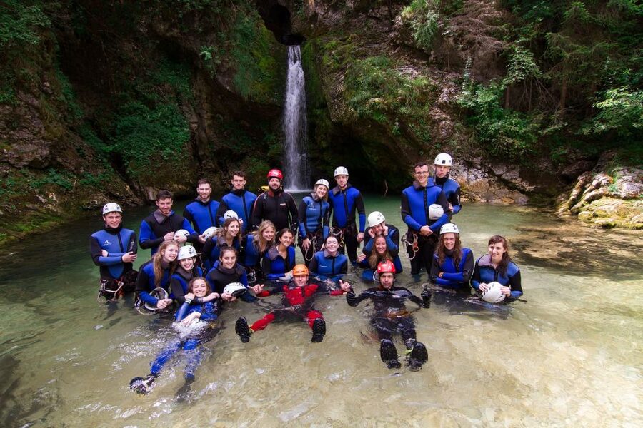 Lake Bled: Bohinj Valley Canyoning Tour with Photos - Getting suited up before the canyon