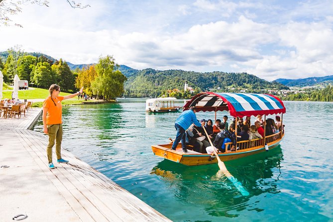 Lakes Bled & Bohinj and Vintgar Gorge Small-Group Day Trip from Ljubljana - Lake Bled and the pletna boat to the island