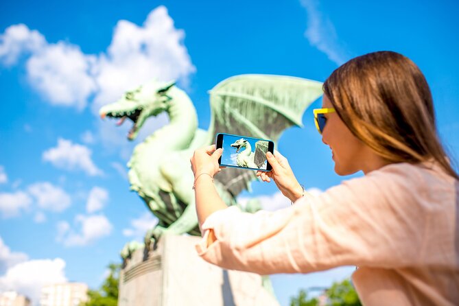 Ljubljana boat cruise and walking tour - Starting beneath Prešeren’s gaze