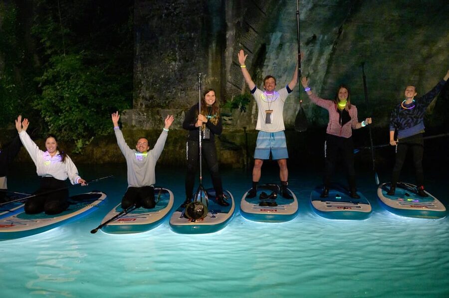 Most na Soci Evening SUP Excursion from Bovec - Paddling toward the Idrijscica Canyon