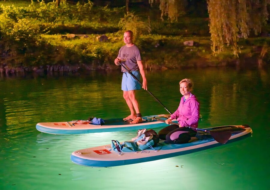Most na Soci Evening SUP Excursion from Bovec - The return paddle and drive back to Bovec