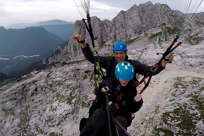 Paragliding Bovec - Looking Down Into the Soča Valley