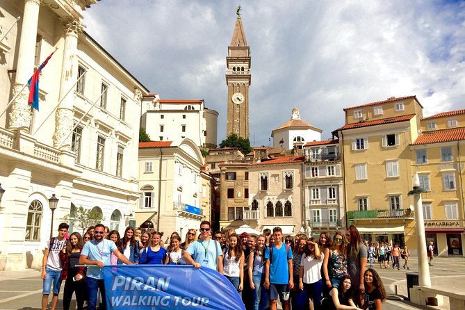Piran Walking Tour with Local Wine and Food Tasting - Climbing Toward St. George’s Church