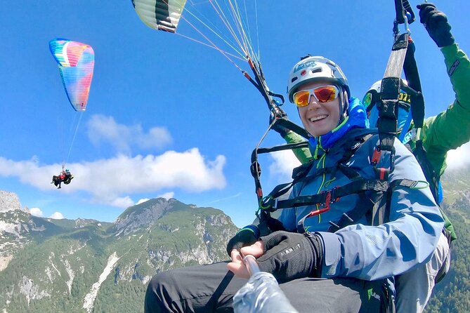 Private Paragliding Flight Experience over the Julian Alps - The return to Bovec after landing