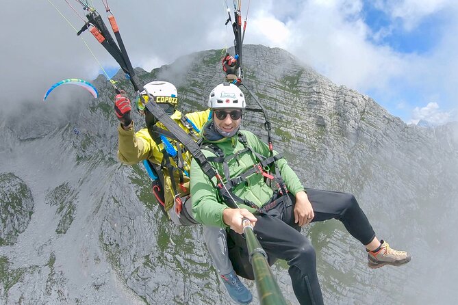 Private Paragliding Flight Experience over the Julian Alps - Choosing between Kanin and Mangart