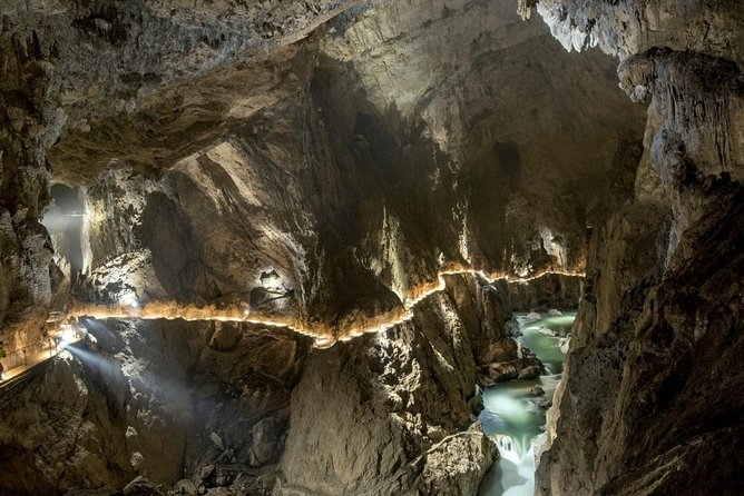 Shared group tour to UNESCO Skocjan caves from Koper - Entering Škocjan Caves with a local guide