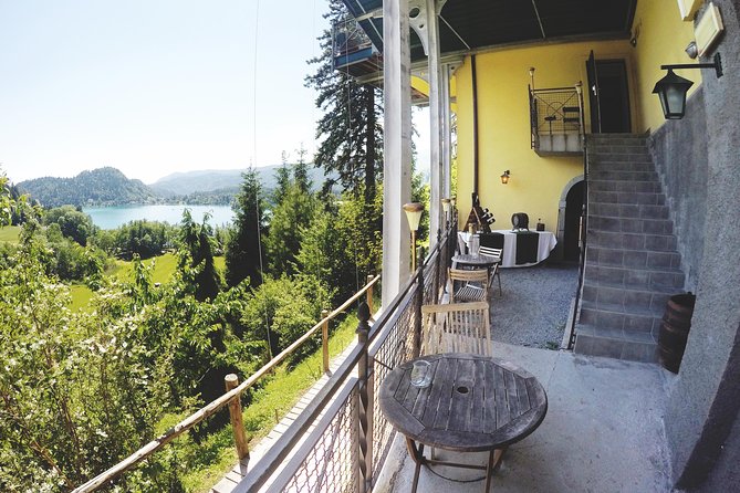 Slovenian wine tasting at Hotel Triglav Bled's wine cellar - Lake Bled views and the hotel setting