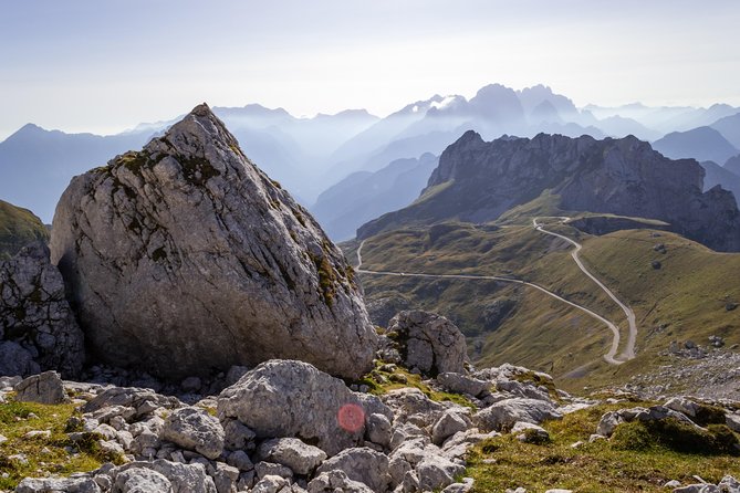 Soča Valley and the Julian Alps - Boka Waterfall brings real scale