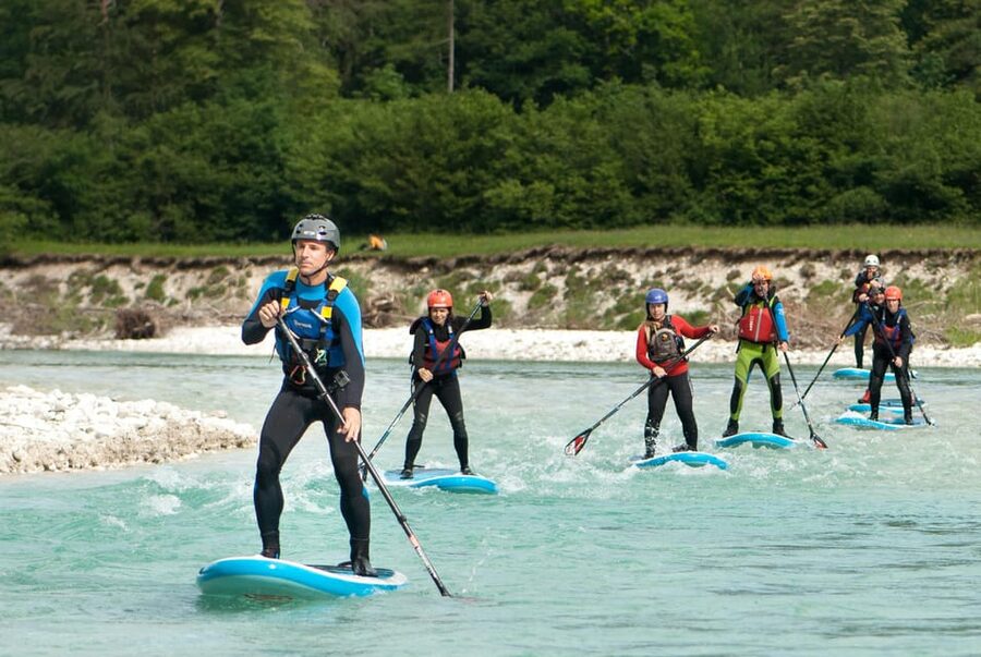 Soča Whitewater Stand-up Paddle Board: Small Group Adventure - The beach break, apples, cookies, and a chance to reset