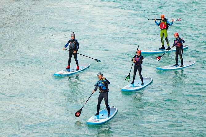 Soca Whitewater Stand-up Paddle Boarding Small Group Adventure - Following the turquoise Soča downstream