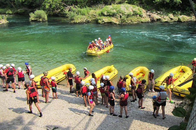 The best Rafting on Sava river in Bled - The calmer second section: games and time on the water