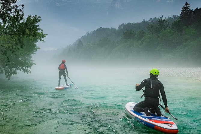 Whitewater Paddle Boarding on Soca River - Running the Soca’s small rapids