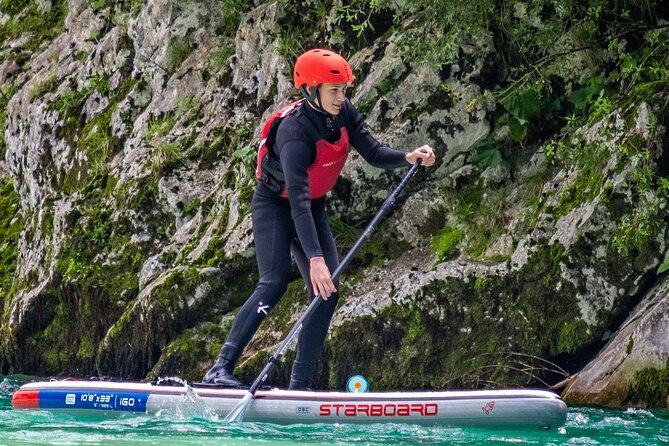 Whitewater Paddle Boarding on Soca River - A small group changes the pace