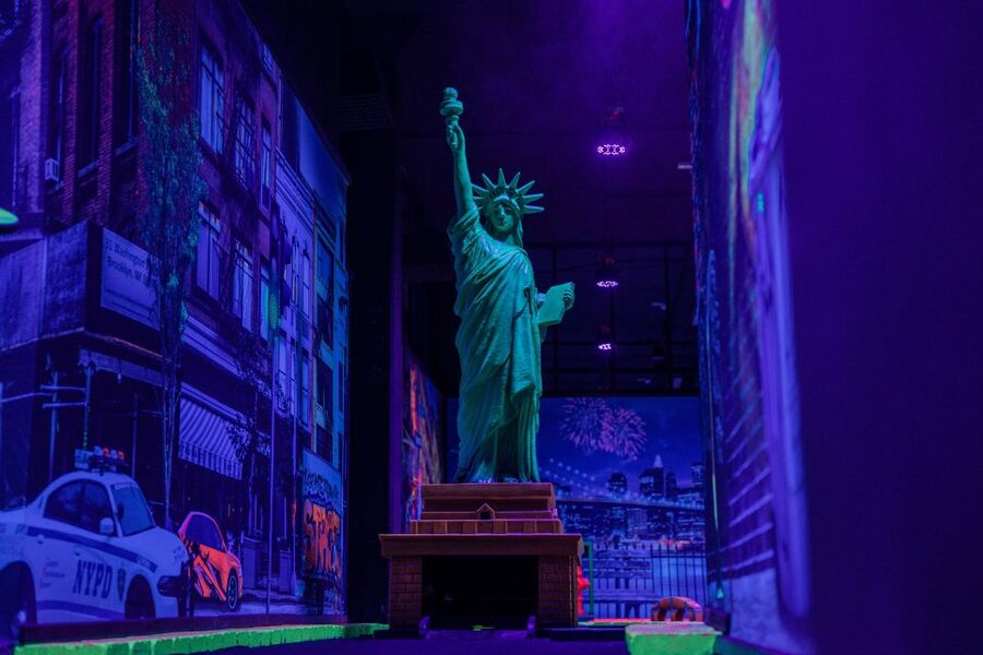 Woop! Glow golf: Ljubljana Btc City - A Good Choice for Families, Couples, and Groups