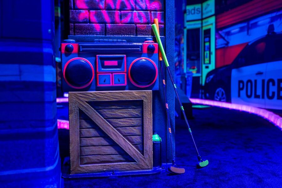 Woop! Glow Golf: Maribor - Entering Woop! Glow Golf in Maribor